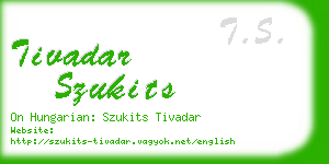 tivadar szukits business card